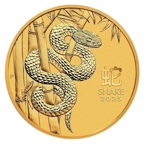 Australië. 2025 1/2 oz $50 AUD Gold Lunar Year of the Snake, Postzegels en Munten, Edelmetalen en Baren