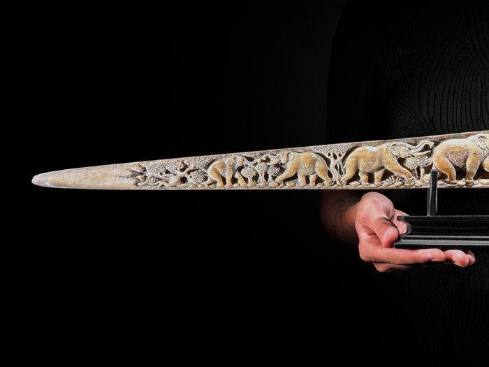 GEEN RESERVEPRIJS - Prachtige extra grote uitgehouwen, Antiek en Kunst, Kunst | Designobjecten