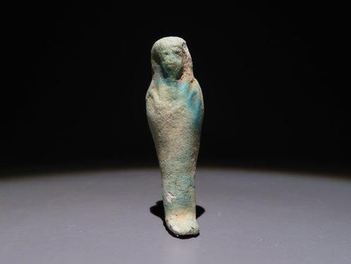 Oud-Egyptisch Faience Shabti. Late Periode, 664 - 332 v.Chr., Collections, Minéraux & Fossiles