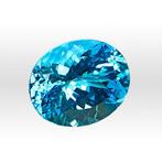 1 pcs Blauw Topaas - 62.24 ct - nternational Colored, Nieuw