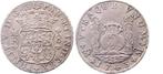 8 Reales 1743 Mexico vz+/ef Phillip V zilver, Postzegels en Munten, Verzenden