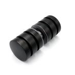 Douchedeurknop 723 rond dubbele groef 30mm - Zwart, Bricolage & Construction, Vitres, Châssis & Fenêtres, Verzenden