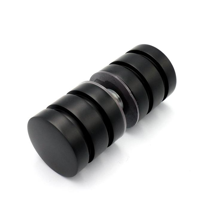 Douchedeurknop 723 rond dubbele groef 30mm - Zwart, Bricolage & Construction, Vitres, Châssis & Fenêtres, Envoi