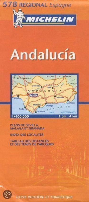 ANDALUCIA 11578 CARTE  REGIONAL  MICHELIN KAART /, Boeken, Reisgidsen, Gelezen, Verzenden