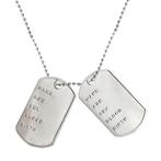 Zilveren Ketting Dog Tag, Nieuw, Verzenden