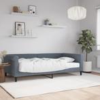 vidaXL Slaapbank met matras 100x200 cm fluweel donkergroen, Huis en Inrichting, Slaapkamer | Bedden, Verzenden, Nieuw