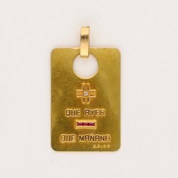 A. Augis - Hanger - 18 karaat Geel goud Diamant (Natuurlijk)