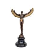 Sculpture, Icarus - 40 cm - Bronze, Marbre, Antiek en Kunst