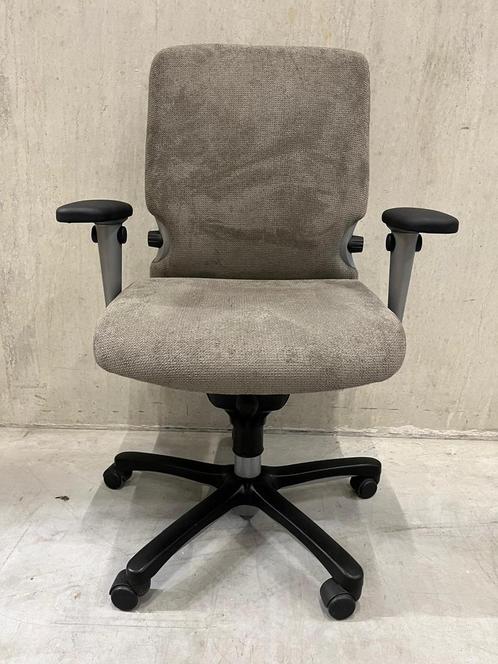 Refurbished Bureaustoel Grijs Haworth Comforto 77 NPR 1813, Huis en Inrichting, Bureaustoelen, Bureaustoel, Grijs, Zo goed als nieuw