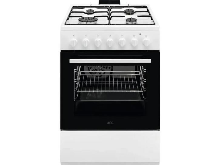 AEG CKB64101BW - Vrijstaand gasfornuis - 4 branders - Wit, Elektronische apparatuur, Kookplaten, Zo goed als nieuw, Verzenden