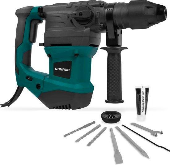 2dekans | VONROC Boorhamer 1800W – 6 Joule – SDS plus – 4, Doe-het-zelf en Bouw, Gereedschap | Boormachines, Ophalen of Verzenden