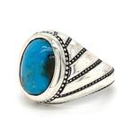 Zilver - Ring - Turquoise, Antiek en Kunst