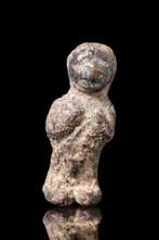 Oud-Egyptisch Bronzen beeldje van een jakhals  (Zonder, Antiek en Kunst