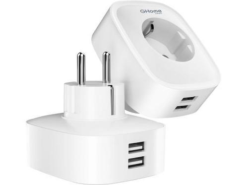 Veiling - 2x GHome Smart Stopcontact met USB 16 A, Computers en Software, WiFi-versterkers