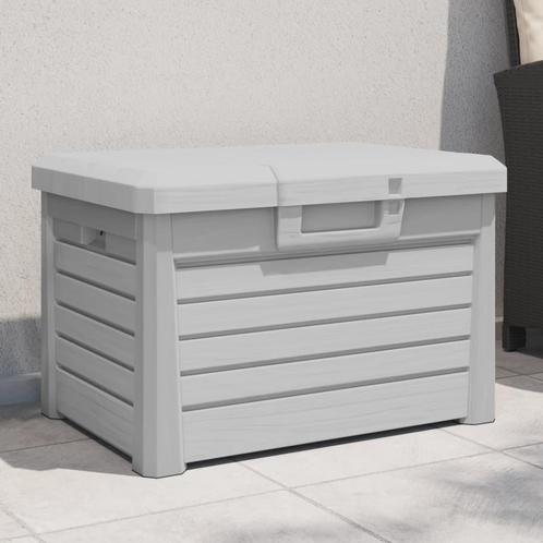 vidaXL Kussenbox 73x50,5x46,5 cm polypropeen grijs, Tuin en Terras, Bergingen en Tuinkasten, Nieuw, Verzenden