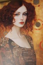 Ksavera - Gold Belle Epoque DS0409J - unique canvas - READY, Nieuw