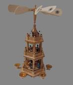 Kerstbeeldje - Draaiende kerstpiramide 3 verdiepingen - 45, Antiek en Kunst