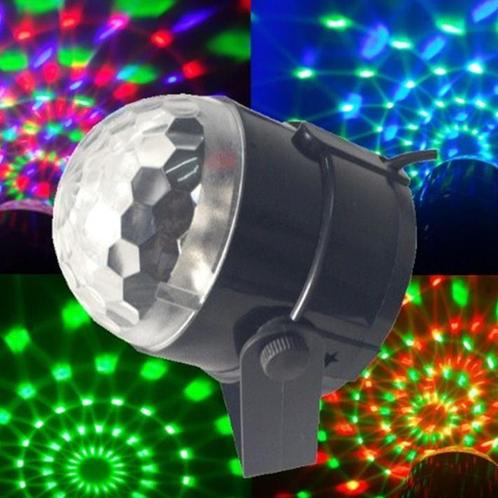 Crystal magic ball disco lamp rgb led discobol discolamp 180, Musique & Instruments, Lumières & Lasers, Envoi