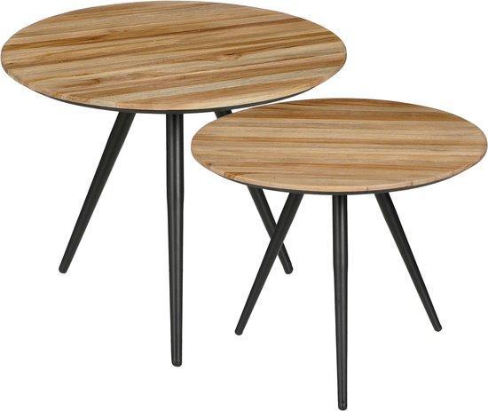 2dekans | Mica Decorations Jailey Bijzettafel - Set van 2 -, Maison & Meubles, Tables | Tables d'appoint, Enlèvement ou Envoi