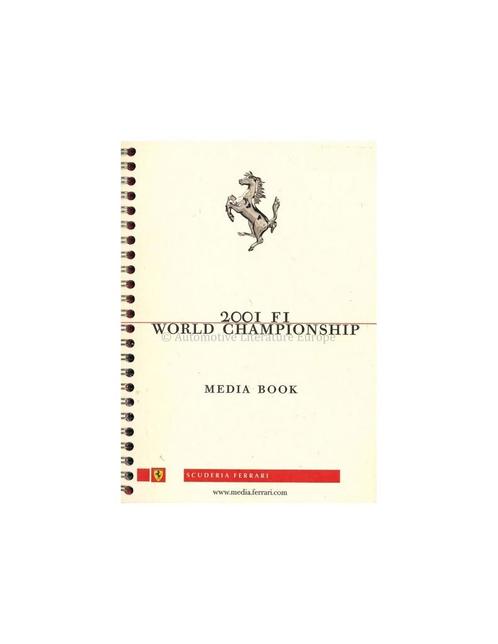 2001 FERRARI F1 WORLD CHAMPIONSHIP - MEDIA BOEK, Livres, Autos | Brochures & Magazines, Enlèvement ou Envoi