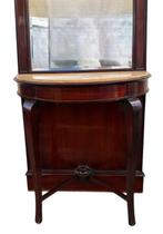 Console - Bois, Marbre - Console de style sicilien, Antiek en Kunst