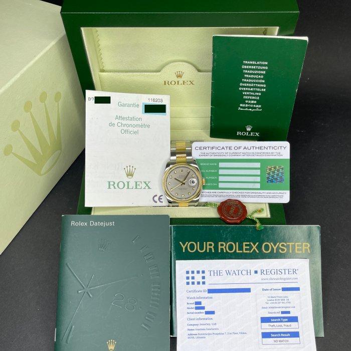 Rolex - Datejust - 116203 - Unisex - 2006, Handtassen en Accessoires, Horloges | Heren