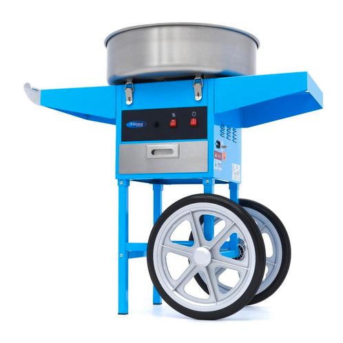 Machine à barbe à papa - Ø 52cm - Bleu - avec chariot, Zakelijke goederen, Horeca | Keukenapparatuur, Verzenden