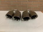 rvs dubbel 4 inch Uitlaat sierstukken set R + L, Ophalen of Verzenden, Nieuw