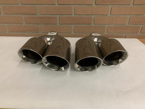 rvs dubbel 4 inch Uitlaat sierstukken set R + L, Auto-onderdelen, Uitlaatsystemen, Nieuw, Ophalen of Verzenden