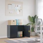 vidaXL Archiefkast 90x40x70 cm staal antracietkleurig, Verzenden, Nieuw