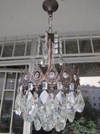 Lustre - Laiton moulé - Luminaires en cristal antiques, Antiek en Kunst, Antiek | Verlichting