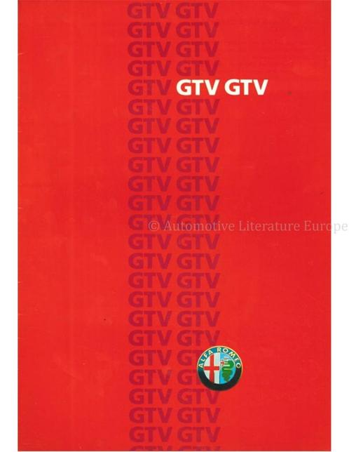 1986 ALFA ROMEO GTV BROCHURE NEDERLANDS, Boeken, Auto's | Folders en Tijdschriften, Ophalen of Verzenden