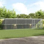 vidaXL Kippenhok Zilver 800 x 200 x 198.5 cm Gegevens staal, Dieren en Toebehoren, Verzenden, Nieuw