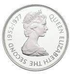 Gibraltar. 25 Pence 1977 Silberjubiläum Elizabeth II, 28,28g, Postzegels en Munten