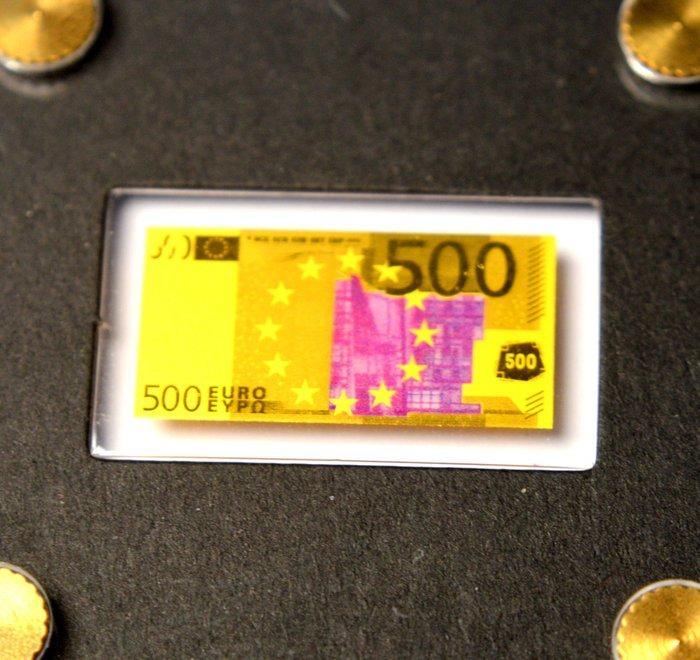 Allemagne. Medal German 1 Mark + 500 Euro Note - .999 gold, Timbres & Monnaies, Monnaies | Europe | Monnaies non-euro