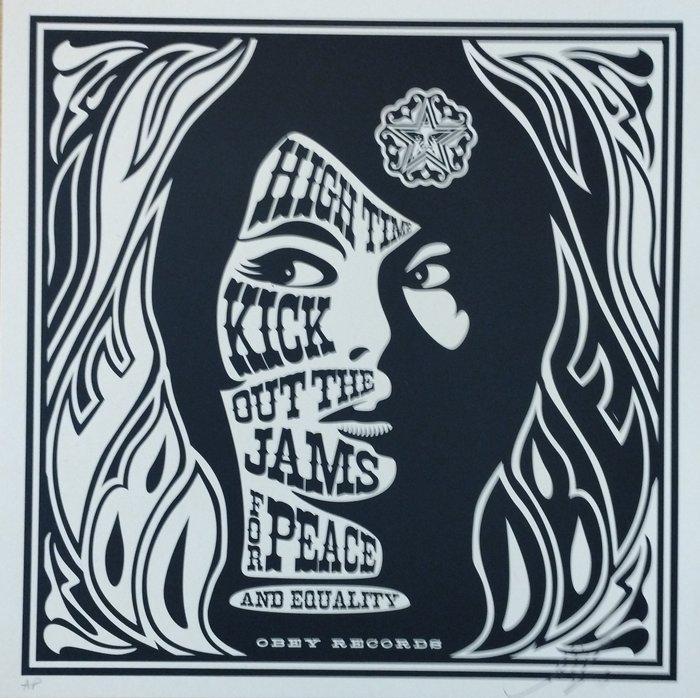 Shepard Fairey (OBEY) (1970) - Psychedelic Garage (artist, Antiek en Kunst, Kunst | Designobjecten