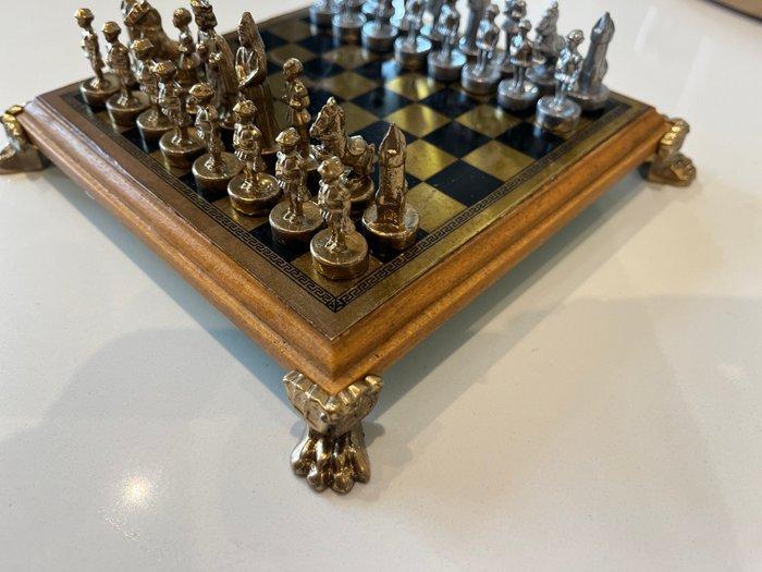 Schaakspel - Messing, Antiek en Kunst, Curiosa en Brocante