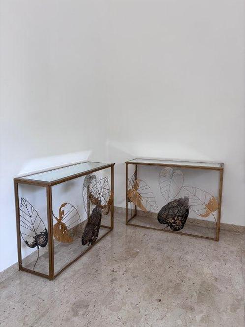 Table dappoint (2) - Métal doré - console, Huis en Inrichting, Overige Huis en Inrichting