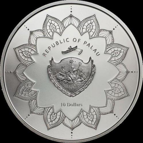 Palaos. 10 Dollars 2018 Laughing Buddha, 2 Oz (.999), Postzegels en Munten, Munten | Europa | Niet-Euromunten