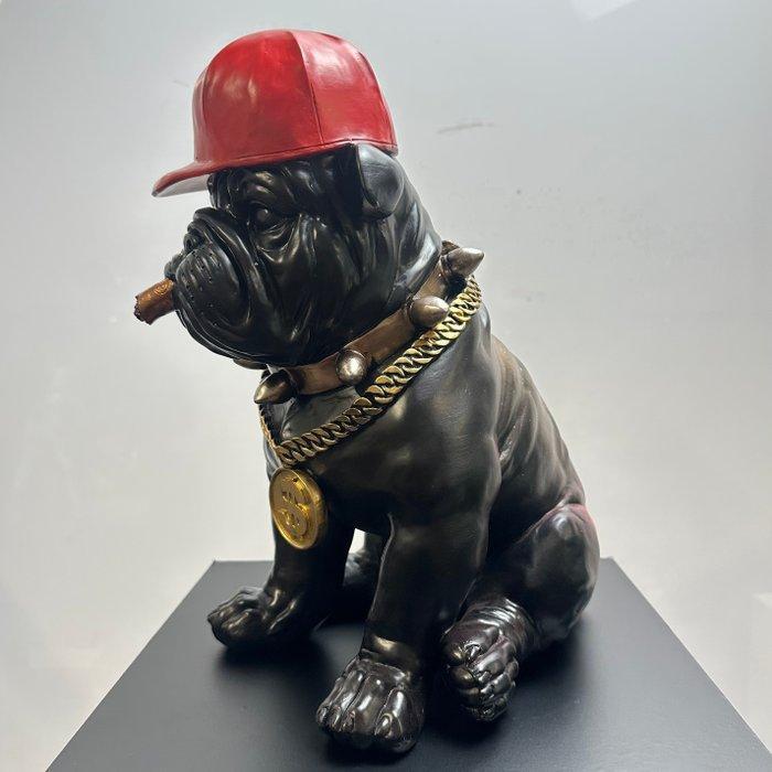 Daluxe Art - 1999 • Red Cap Bulldog, Antiek en Kunst, Kunst | Designobjecten