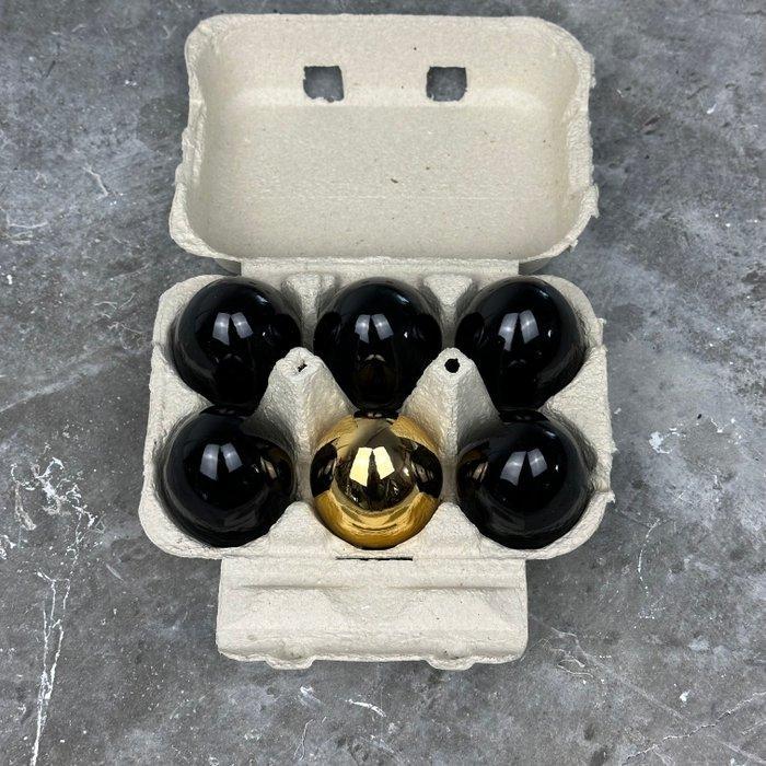 Santicri - Opera Santicri - Eggs Pop Black & Gold, Antiek en Kunst, Kunst | Designobjecten
