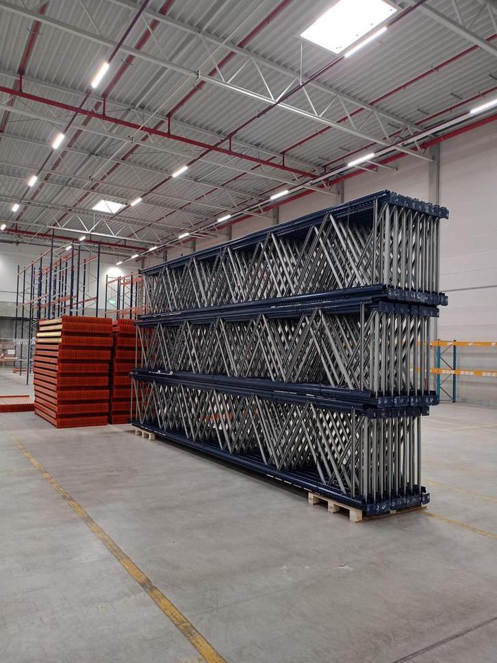 Palletstelling Mecalux Staanders 7000 - 7500 mm liggers 2700, Zakelijke goederen, Kantoor en Winkelinrichting | Magazijn, Stelling en Opslag
