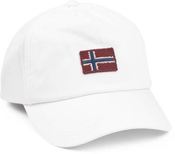 Napapijri Falis Pet Wit Logo maat  Heren, Verzenden