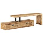 vidaXL Tv-meubel (118-200) x 30 x 40 cm massief hout mango, Huis en Inrichting, Kasten |Televisiemeubels, Verzenden, Nieuw