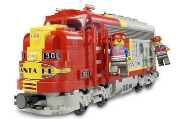 Lego Set - 10020 - Train - Lego train 10020 Santa Fe Super