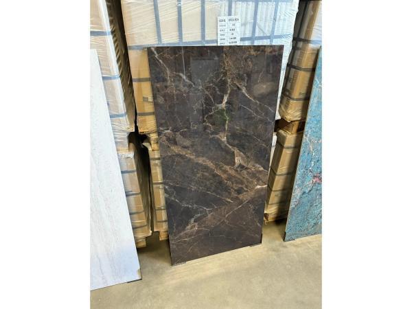 Veiling - Bruine Marmerlook tegel 60x 120- 23,04 m2, Doe-het-zelf en Bouw, Tegels