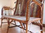 Sofa - Rattan - Rieten tweezits divan, Antiek en Kunst
