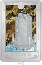 Niue. 2 Dollars 2024 Tarot Cards - The Tower, 1 Oz (.999)