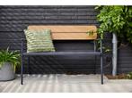Wakefield Ameland - Tuinbank - Zwart metaal - Bruine, Verzenden, Zo goed als nieuw