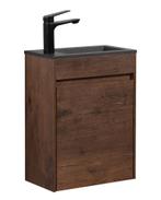 Toiletmeubel Sinta 40 x 22 cm Walnoot Bruin Fonteinmeubel, Verzenden, Nieuw